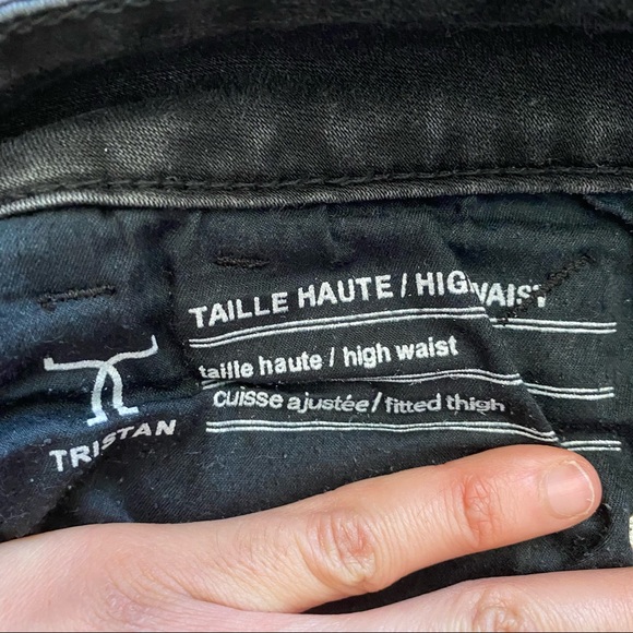 TRISTAN Washed Black High Waist Jeans - Picture 11 of 13